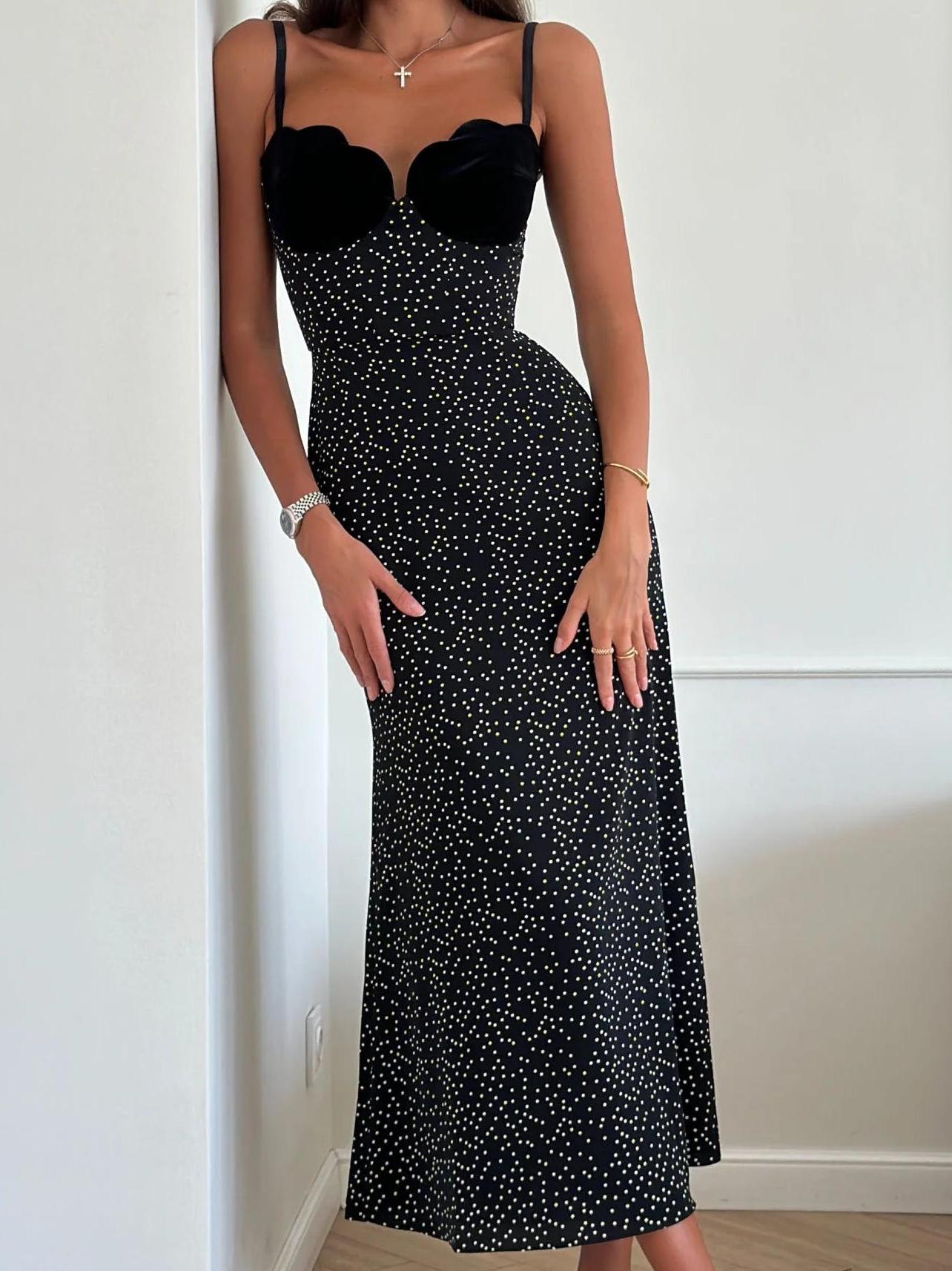 Insert Velvet Midi Dress