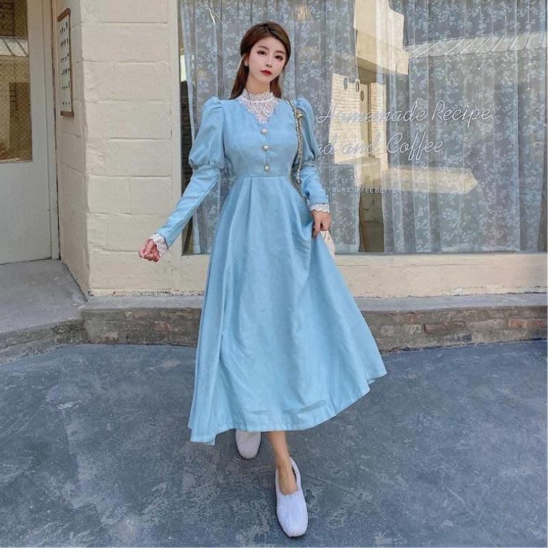 Timeless Balloon Sleeve Maxi Dress