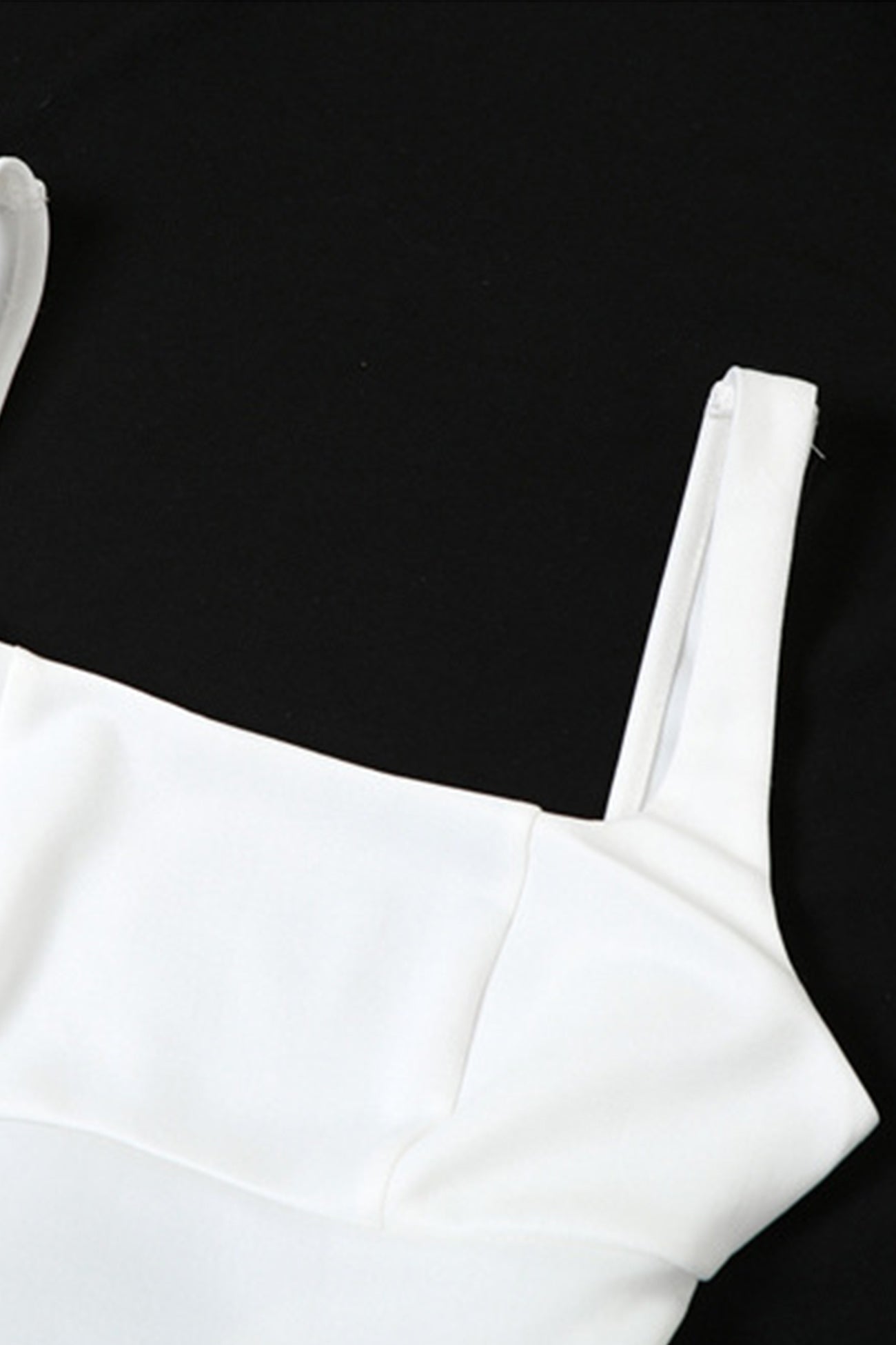 Backless White Tie-back Ruched Dress