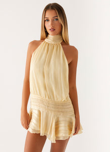 CHIFFON DAISY MINI DRESS