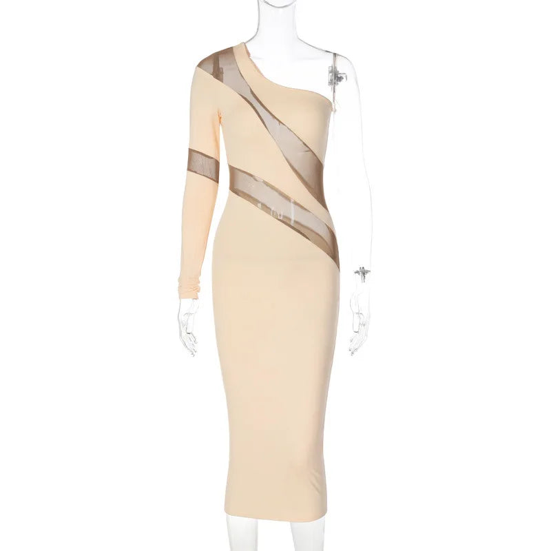 Summer Patchwork Perspective Slimming Puss Sophisticated Streetwear Midi Dresses