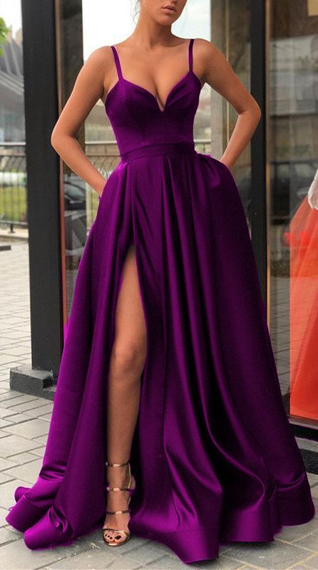 Kissnovaa - Womens Straps Prom Dress