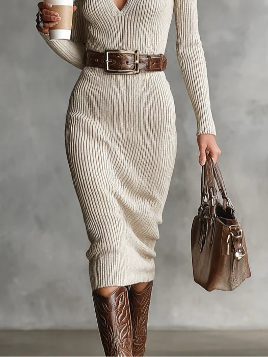 Clara | Sophisticated Knit Dress