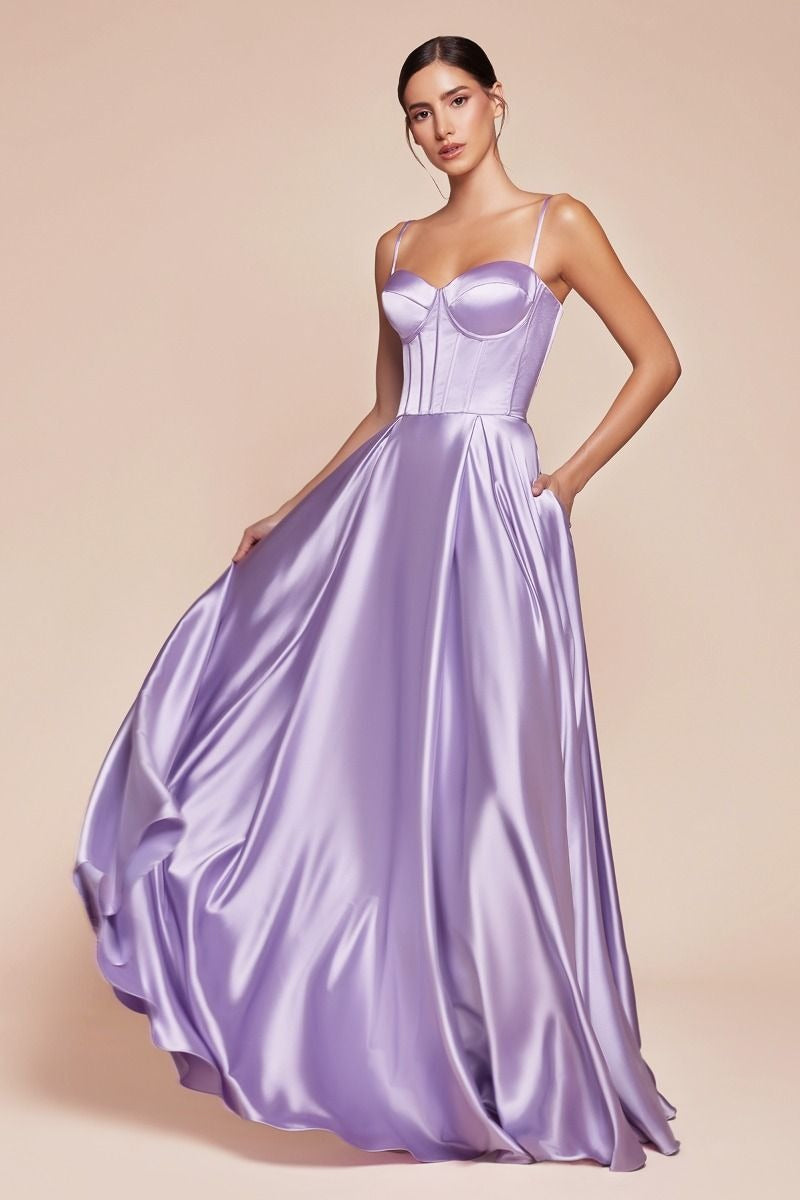 Graceful Strapless Maxi Formal Dress