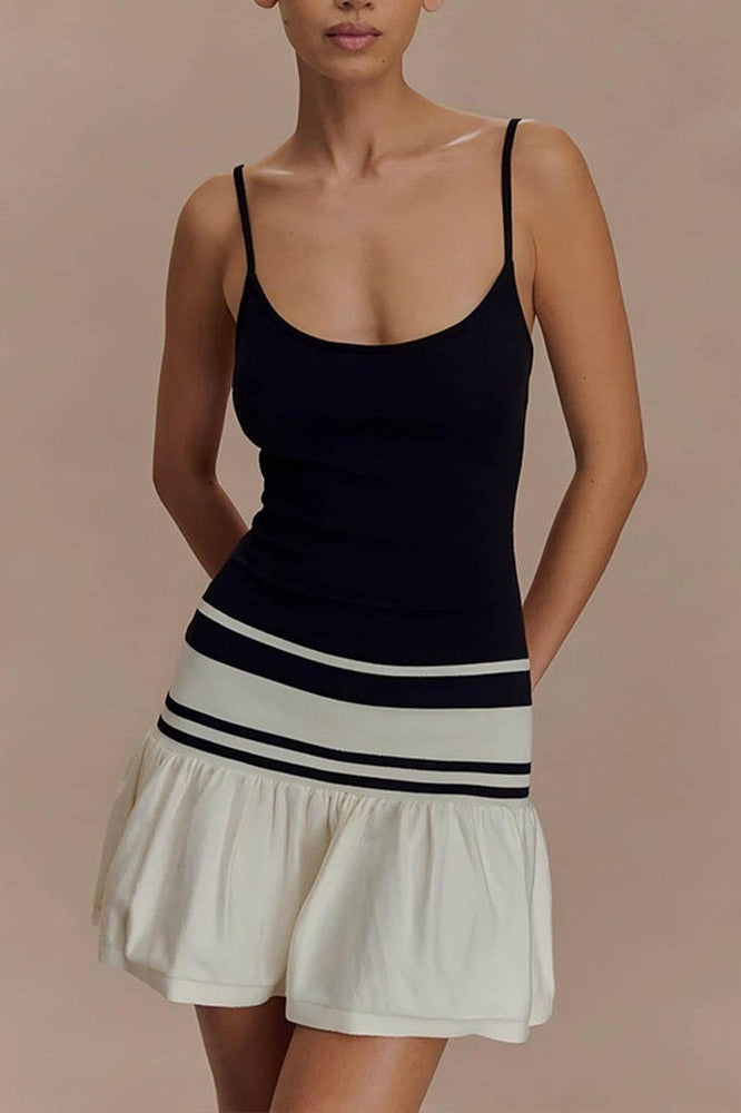 Block Color Strapless Bodycon Mini Dress