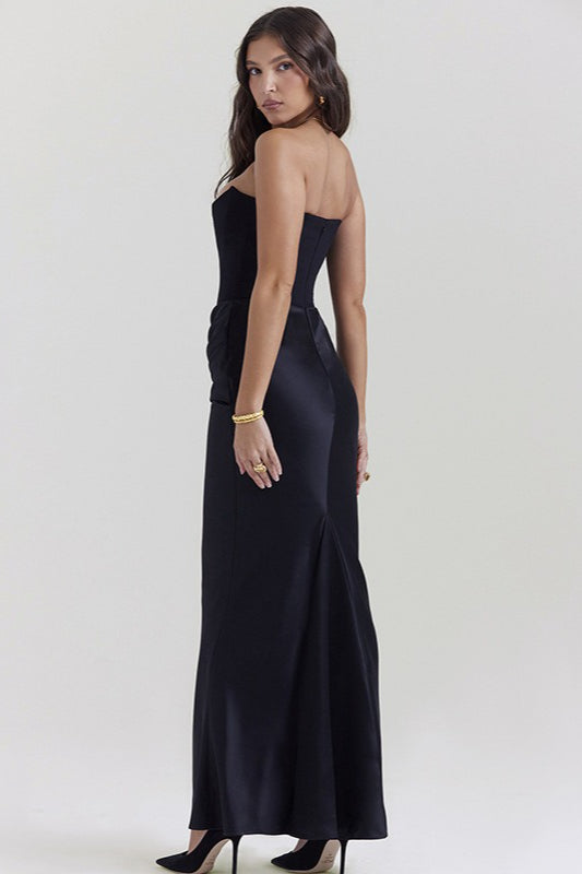 Backless Edition Cinched Waist Maxi Dress