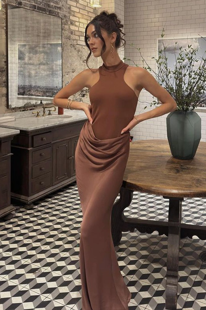 Cutout Sleeveless Shaped Fit Maxi Dress