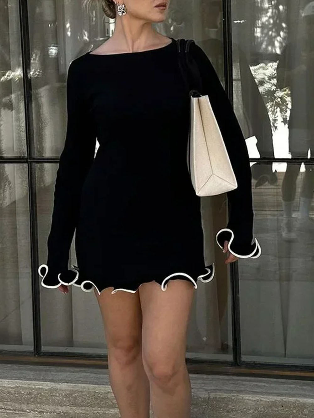 Bodycon Amaya Ruffle Mini Dress