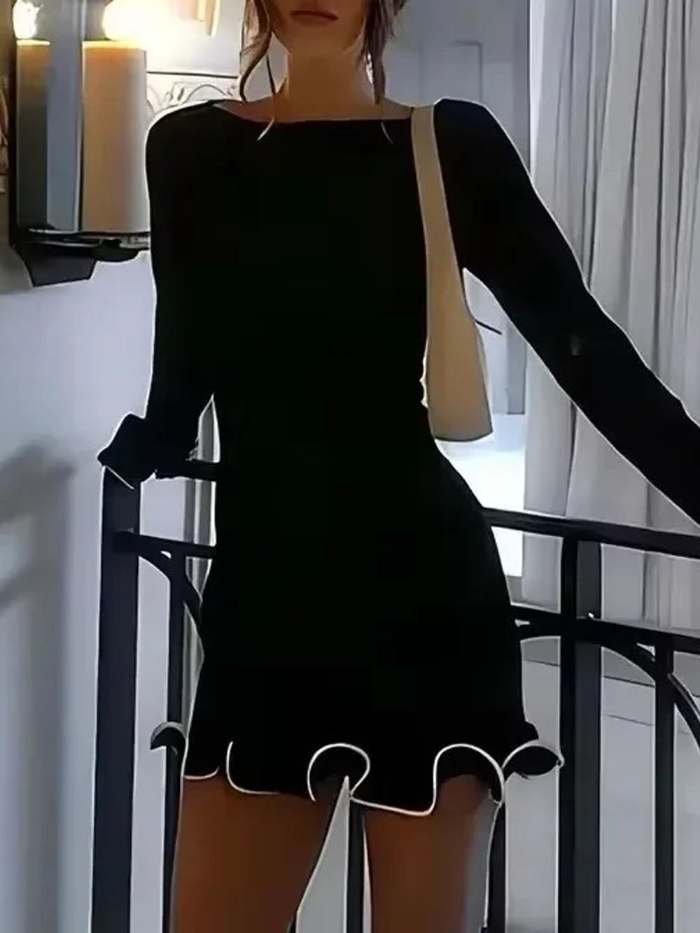 Bodycon Amaya Ruffle Mini Dress
