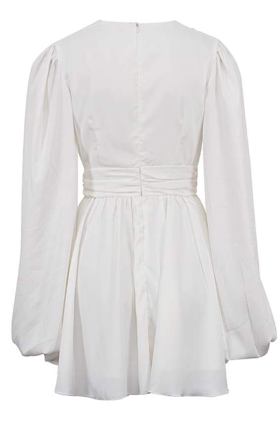 Aesthetic Maricarmen Mini Dress with Deep V Neck Chic Silhouette Collection