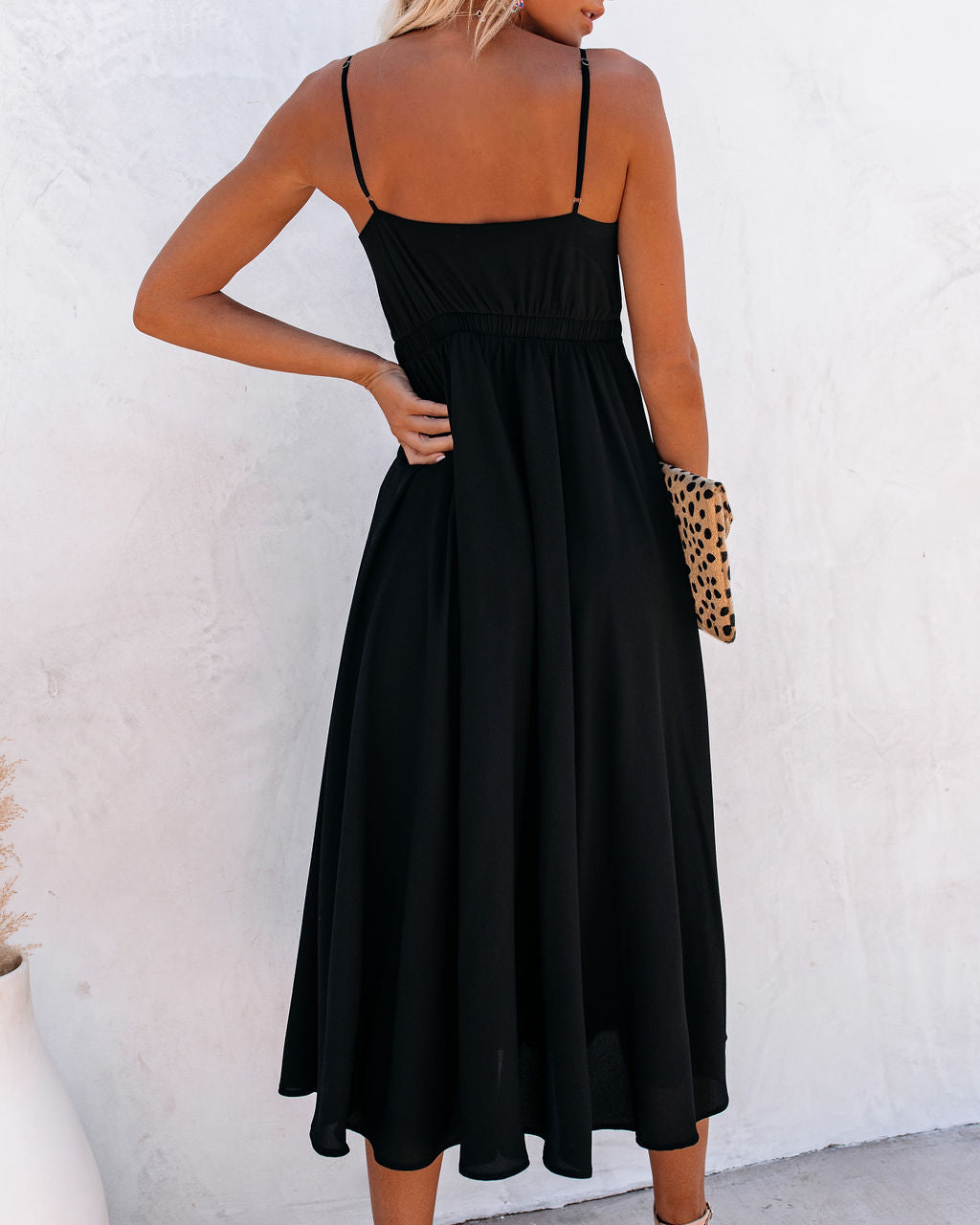 Cutout Anaya Midi Dress Black FINAL