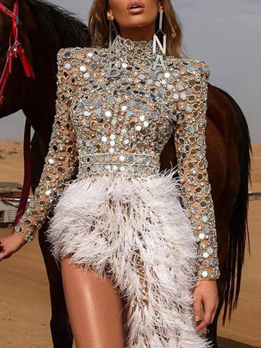 Feather Asher Mini Dress