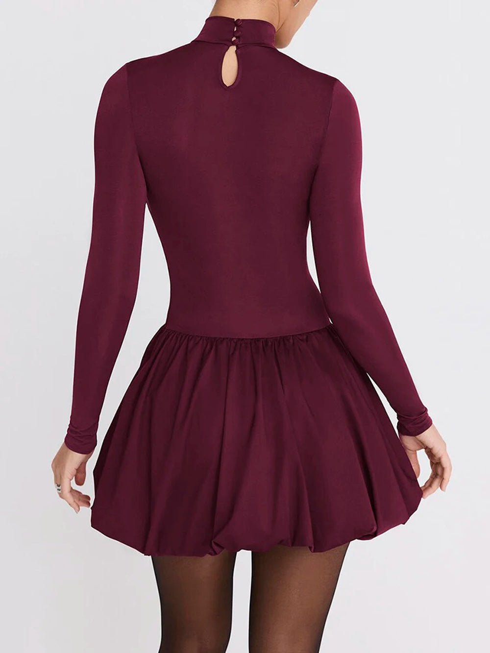 Long Audrey Sleeve Mini Dress