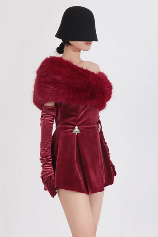 Embellished Crystal Strapless Bandage Dress