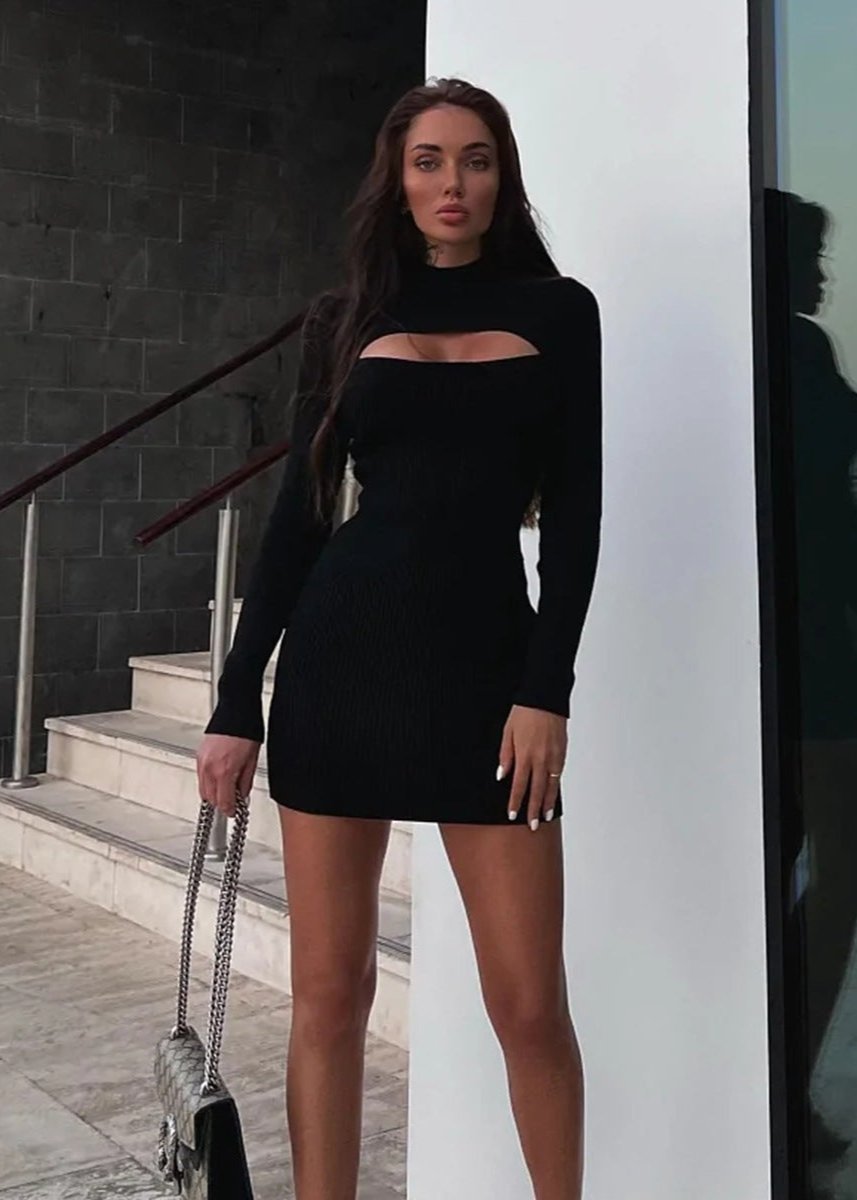 Cut Luxe Out Knit Mini Dress
