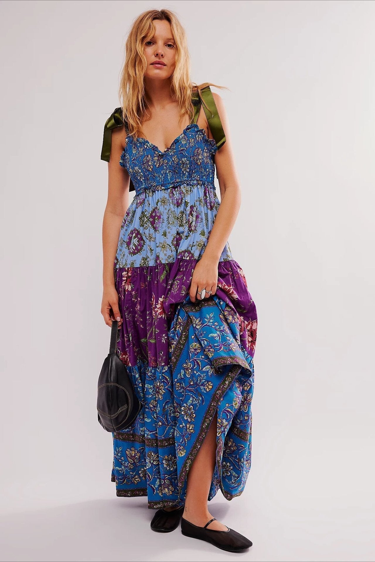 Classic Print Cami Maxi Boho Dress