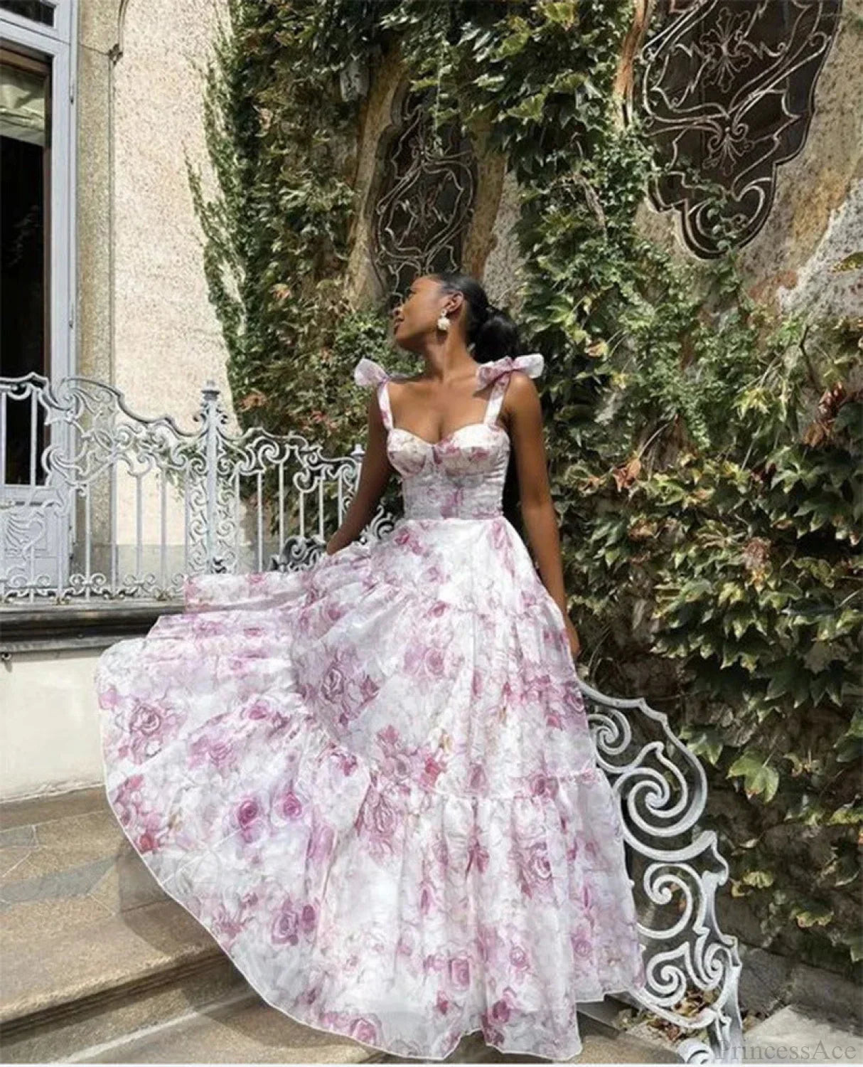 Backless Chic Deep V Prom Dress