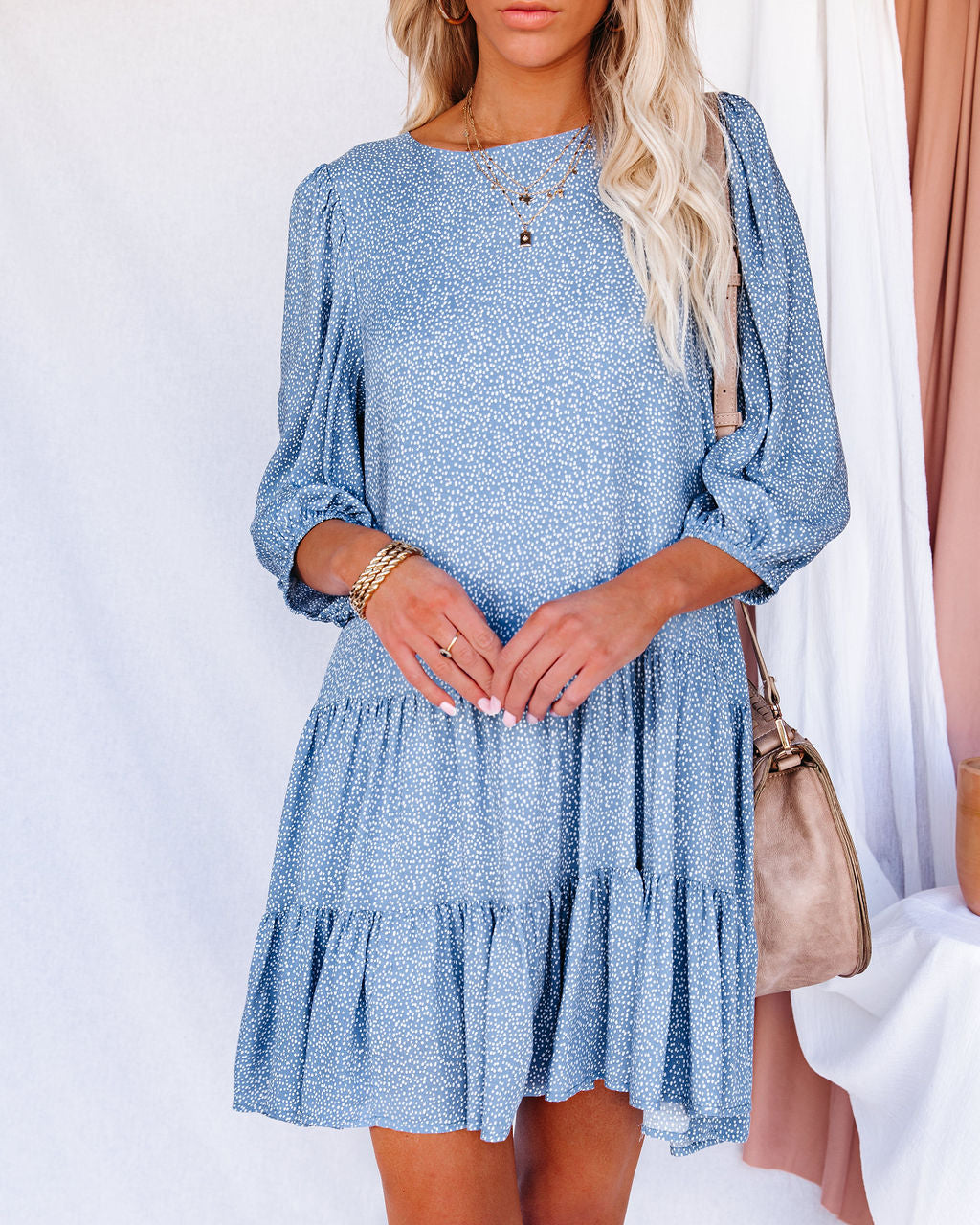 Tiered Backstreets Polka Dot Dress