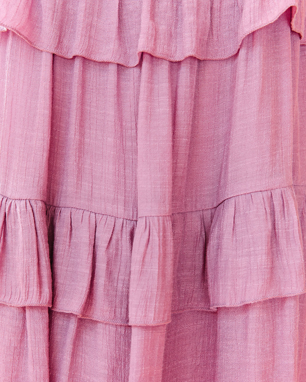 Pocketed Baise Tiered Mini Dress Dusty Orchid