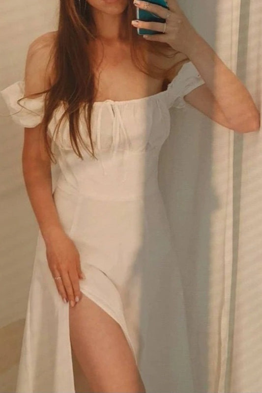 Tie Strap Edition Split Hem Maxi Dress