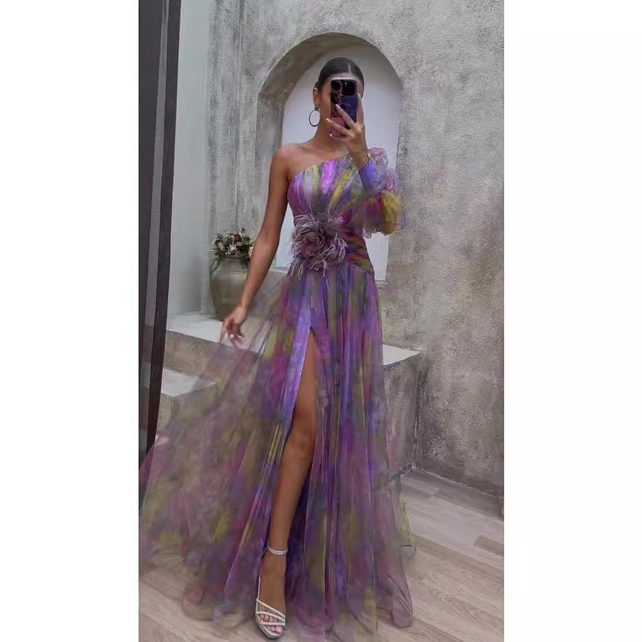 Araceli Chic Long Sleeve Maxi Dress for Women Bold Statement Look