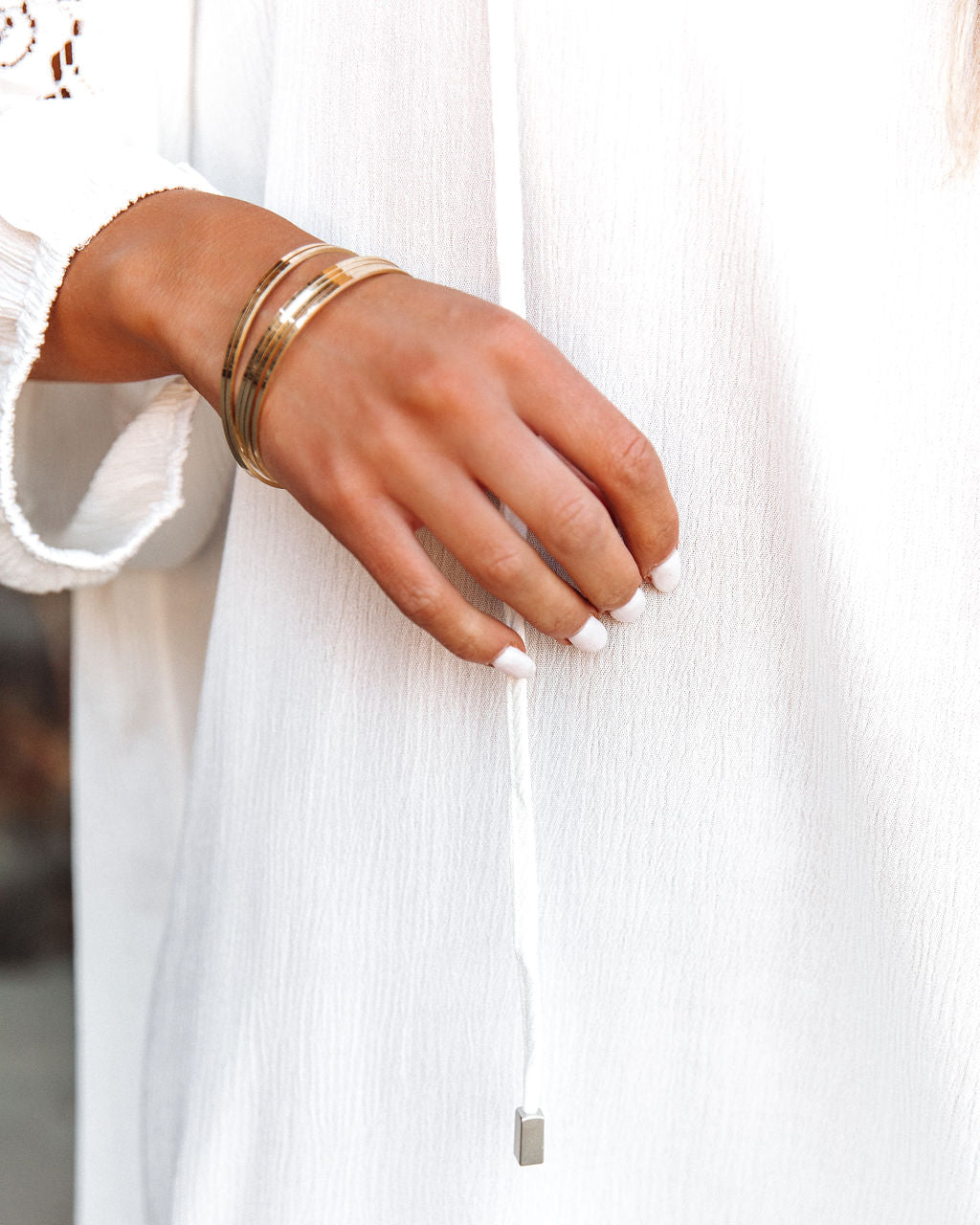 Lace Calabasas Cover Up Dress Off White