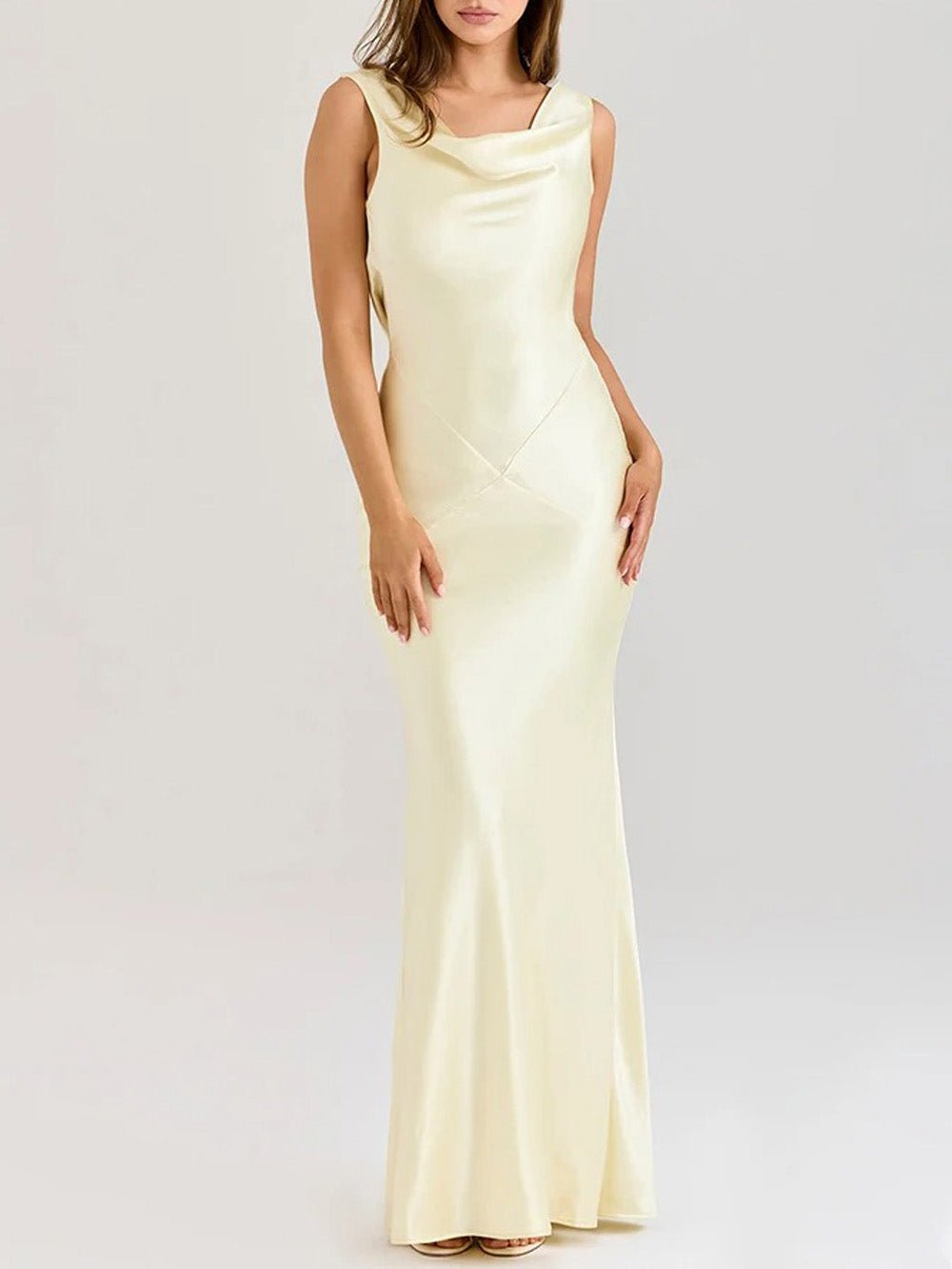 Camilla Satin Cowl Maxi Dress