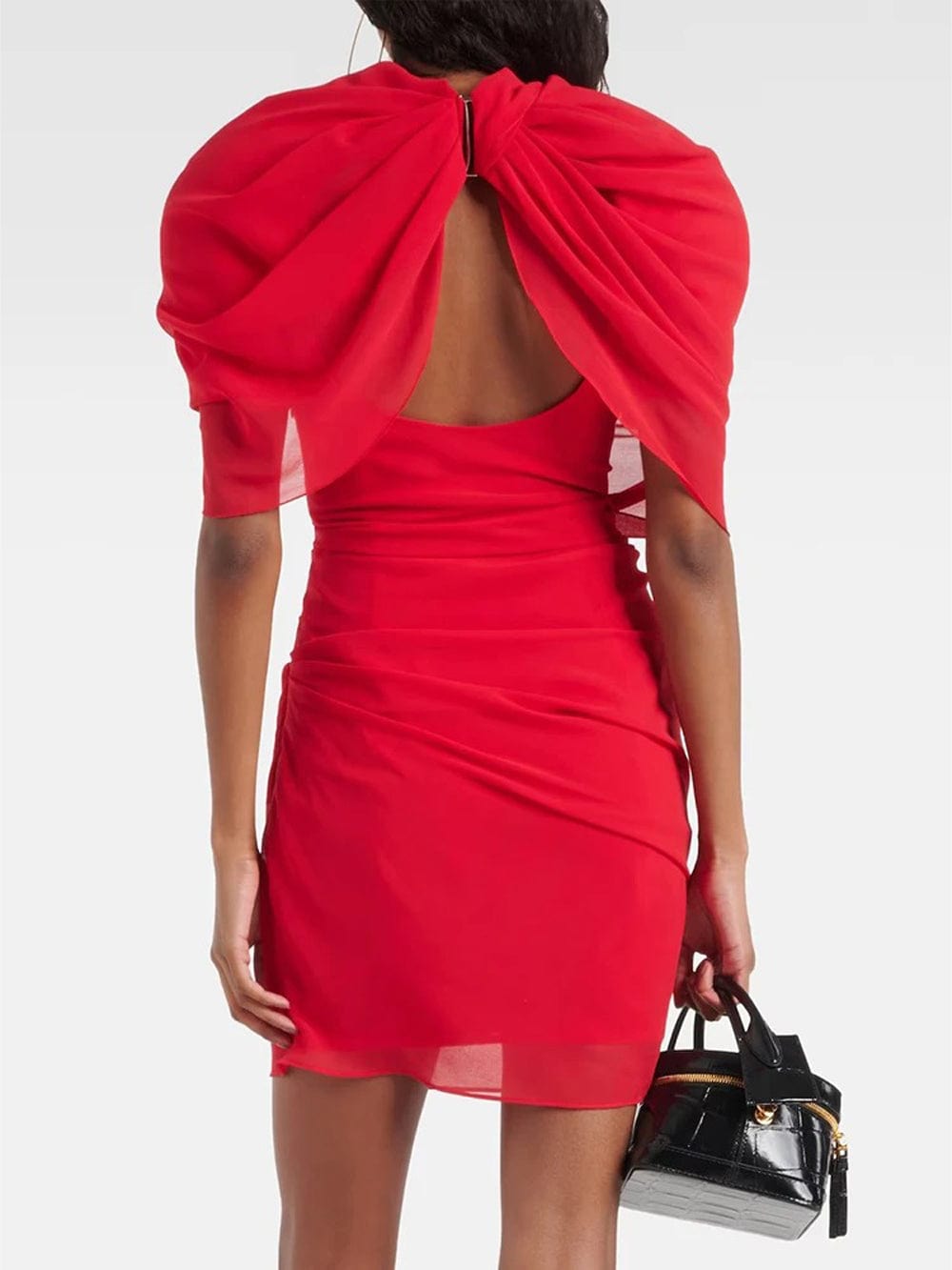 Folds Cayce Backless Mini Dress