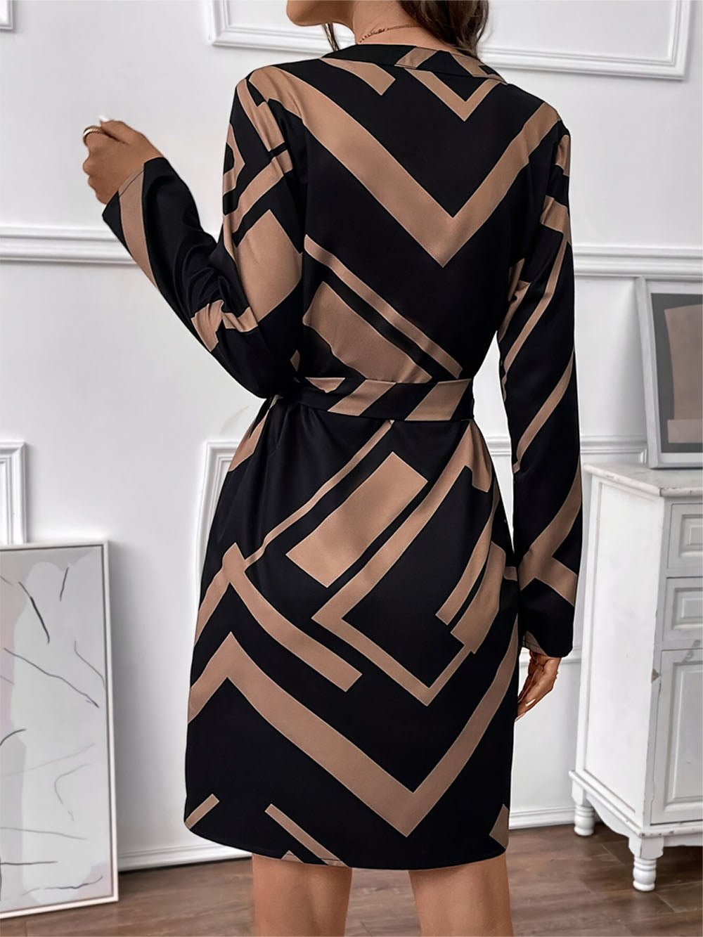 Neck Charlie Mini Dress