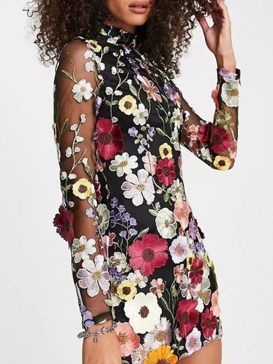 Charlotte Botanical Mini Dress