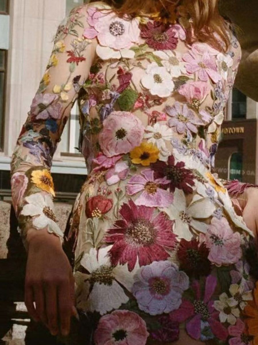 Charlotte Botanical Mini Dress