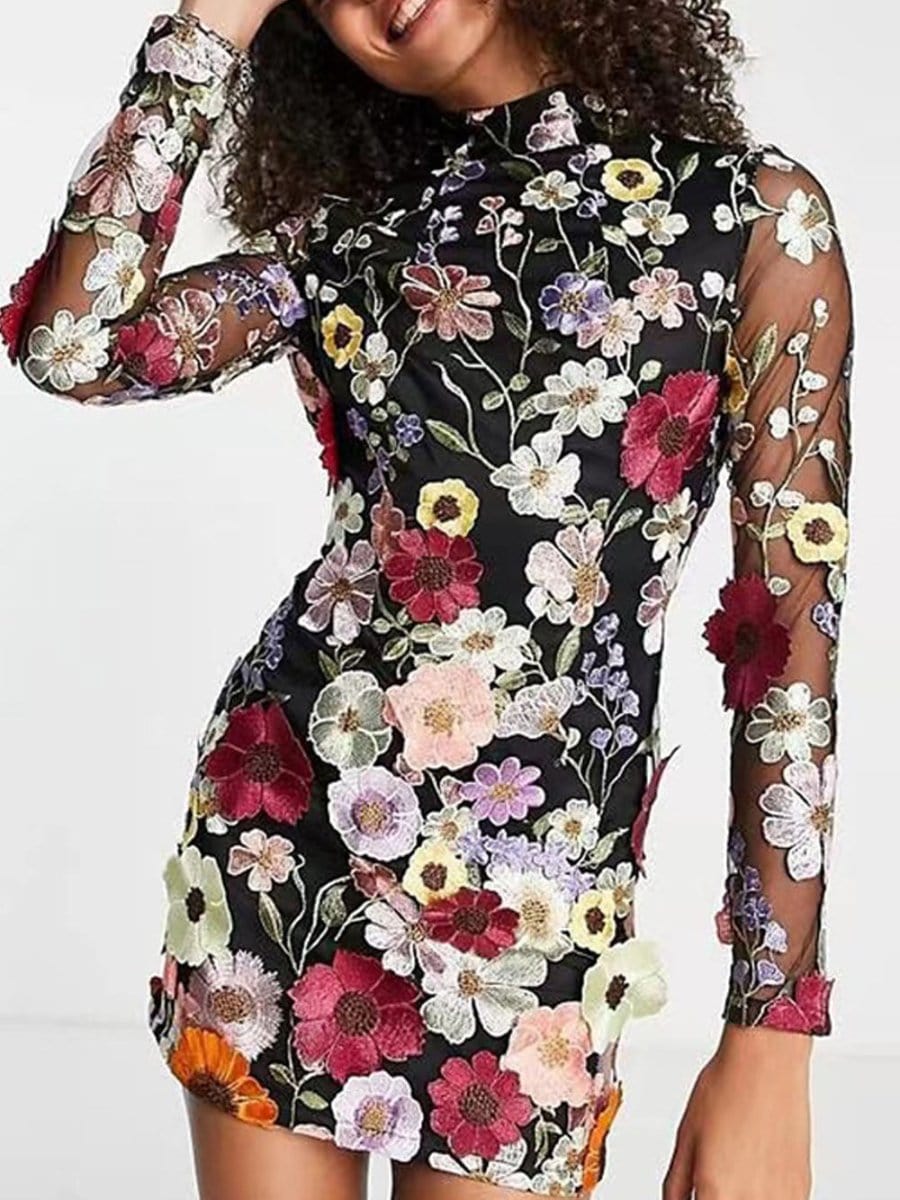 Charlotte Botanical Mini Dress