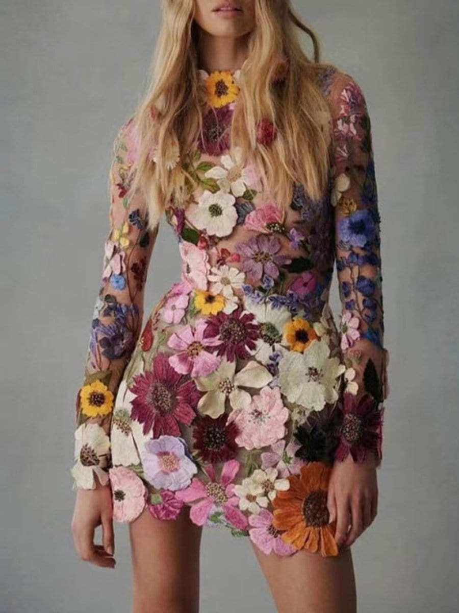 Charlotte Botanical Mini Dress