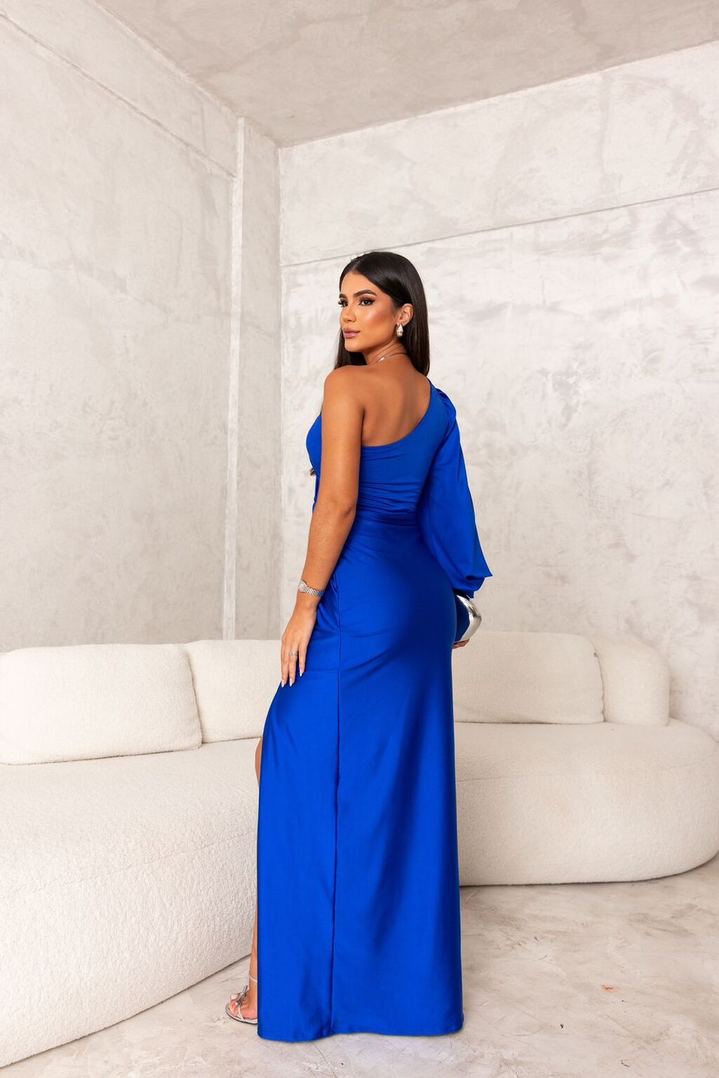 Violeta Graceful Maxi Dress Made of Flowing Fabric for Women