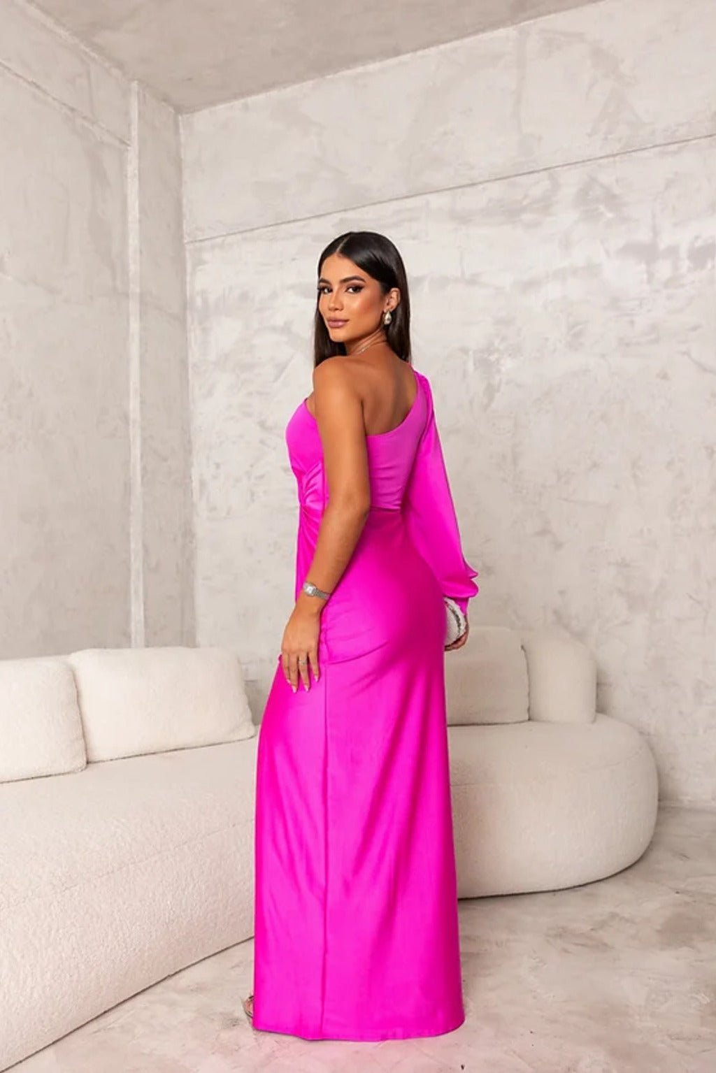 Violeta Graceful Maxi Dress Made of Flowing Fabric for Women