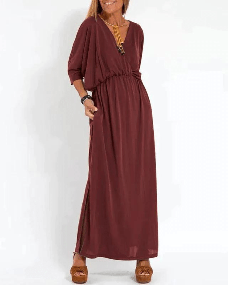 Azucena Chic Vintage-maxi Dress for Women Romantic Soft Style