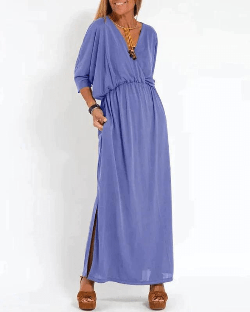 Azucena Chic Vintage-maxi Dress for Women Romantic Soft Style