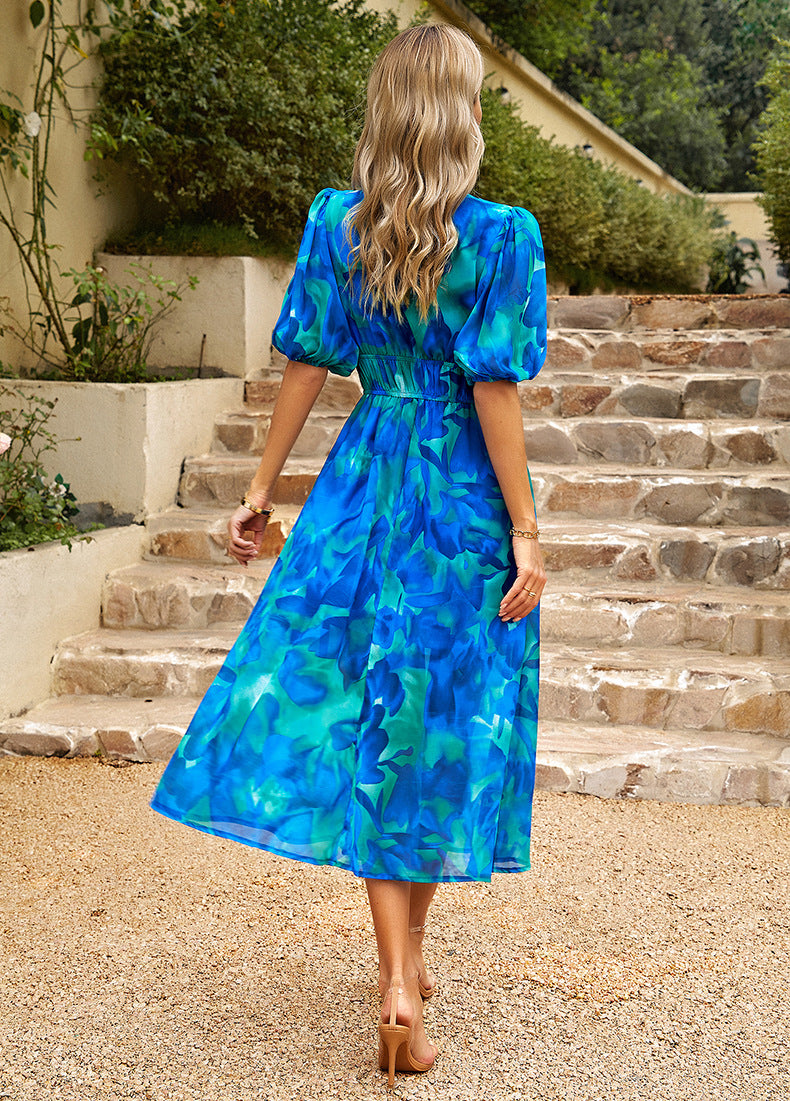 Sophisticated Ina Retro Midi Dress for Women Trendy Daily Look