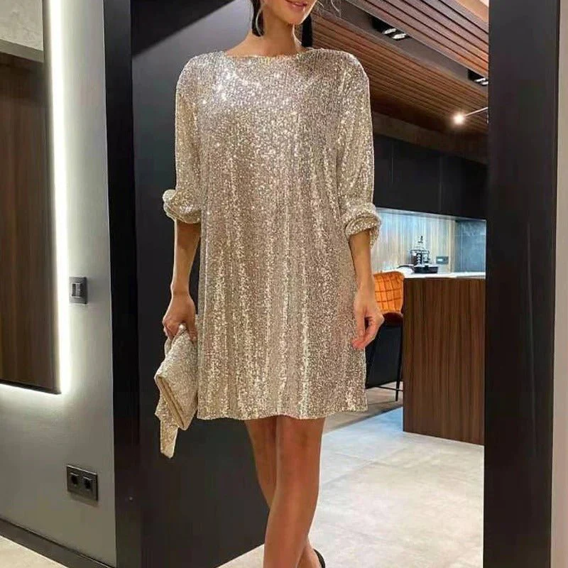 Boutique Jennifer Women's Sequin Mini Dress Premium Wardrobe Essential