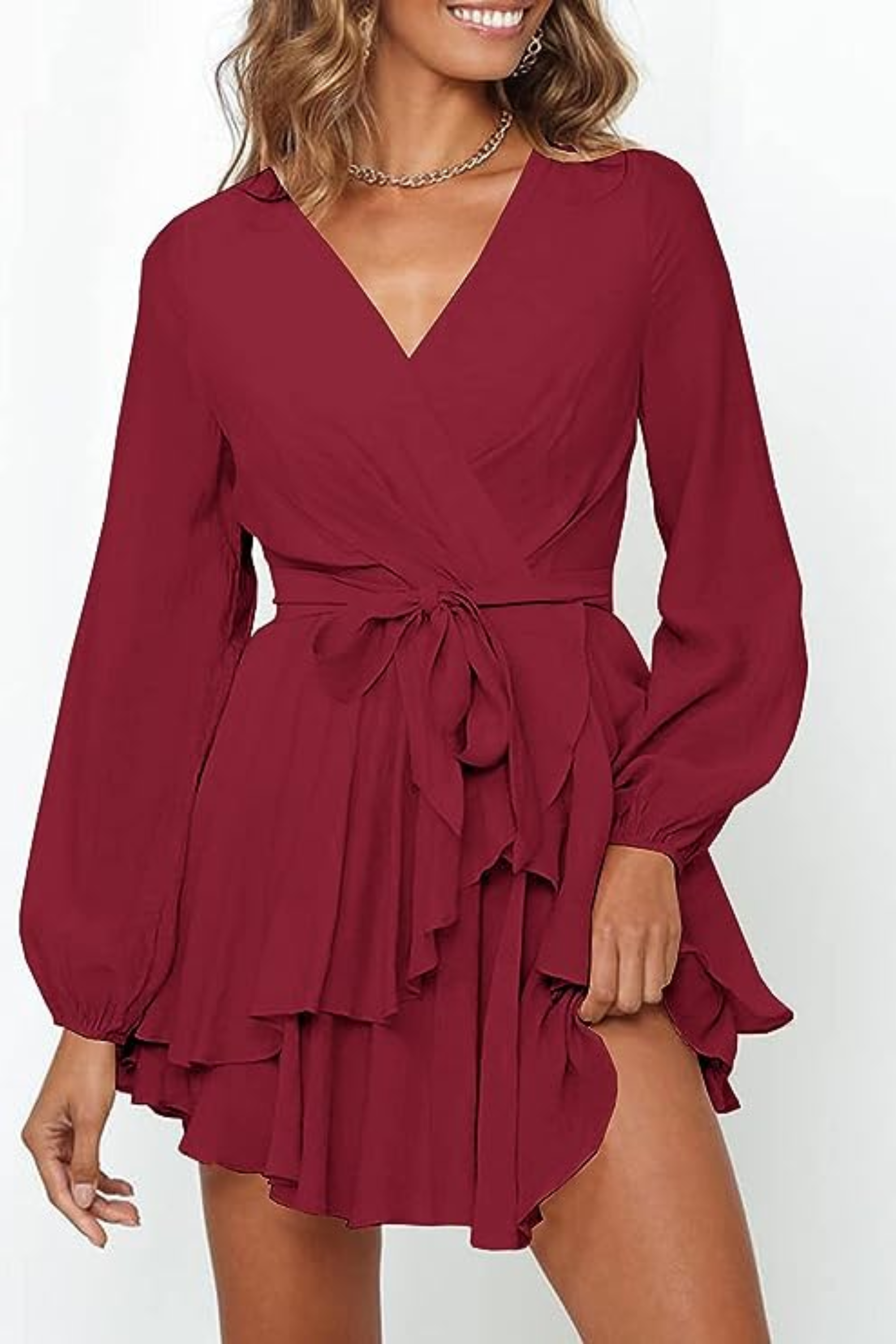 Exclusive Natalia Summer Wrap Mini Dress Boutique Collection
