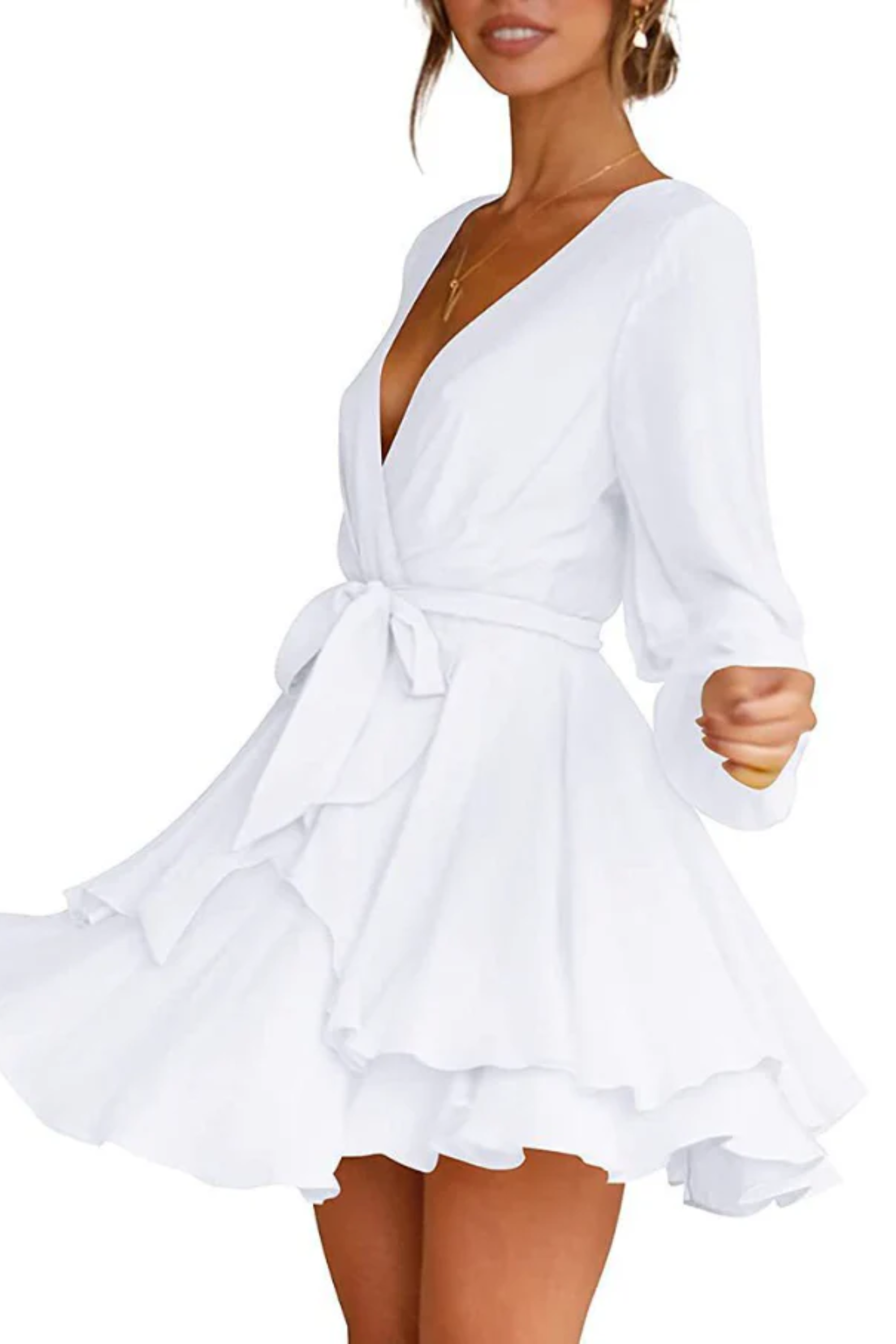 Exclusive Natalia Summer Wrap Mini Dress Boutique Collection
