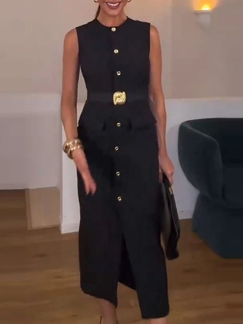 Sleeveless Daphne Midi Dress