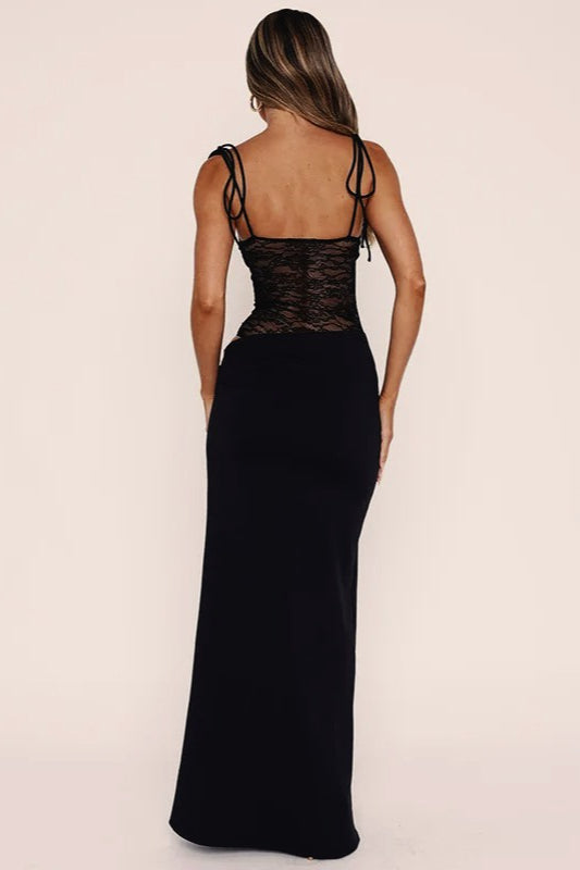 Lace Edition Spaghetti Strap Maxi Dress