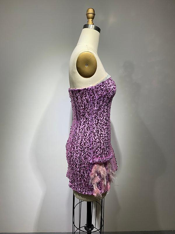 Shiny Dee Sequins Mini Cocktail Dress