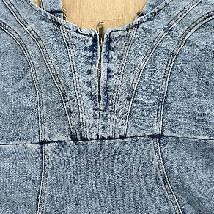 Premium Sofía Bodycon Midi Dress Made of Denim Party Wardrobe Essential