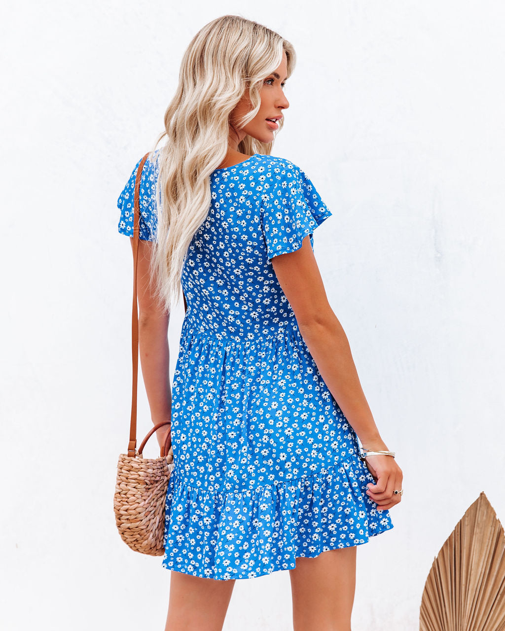 Deep Dive Button Down Babydoll Dress
