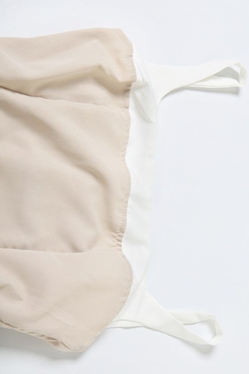 Ruched Solid High Waist Sleeveless Cami Mini Dress