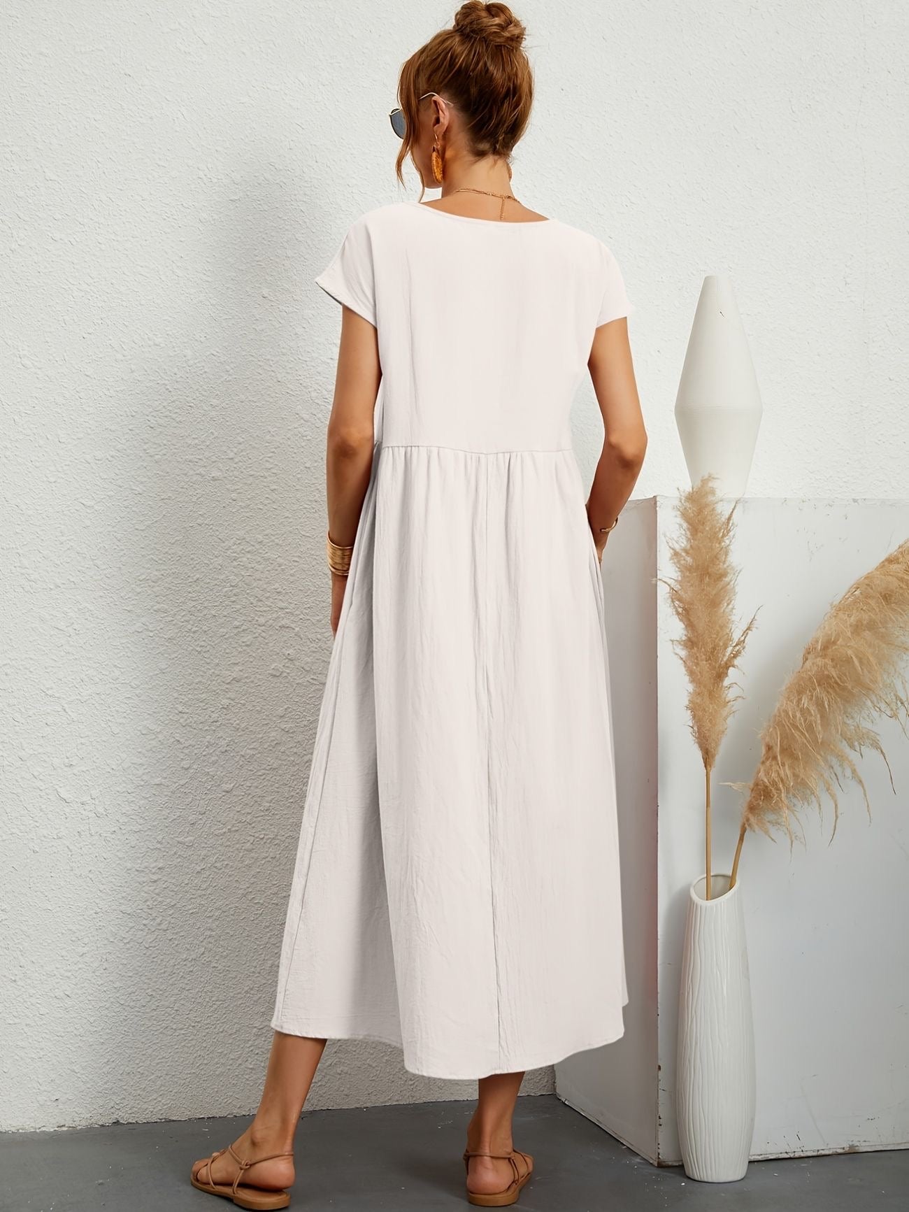 Wanda Graceful Airy Spring Dress for Women Wedding Guest Look