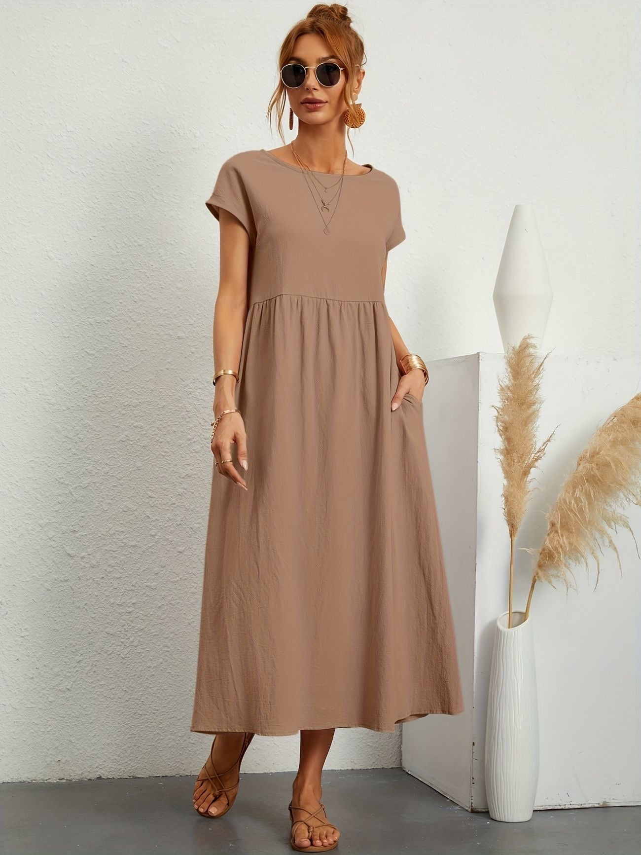Wanda Graceful Airy Spring Dress for Women Wedding Guest Look