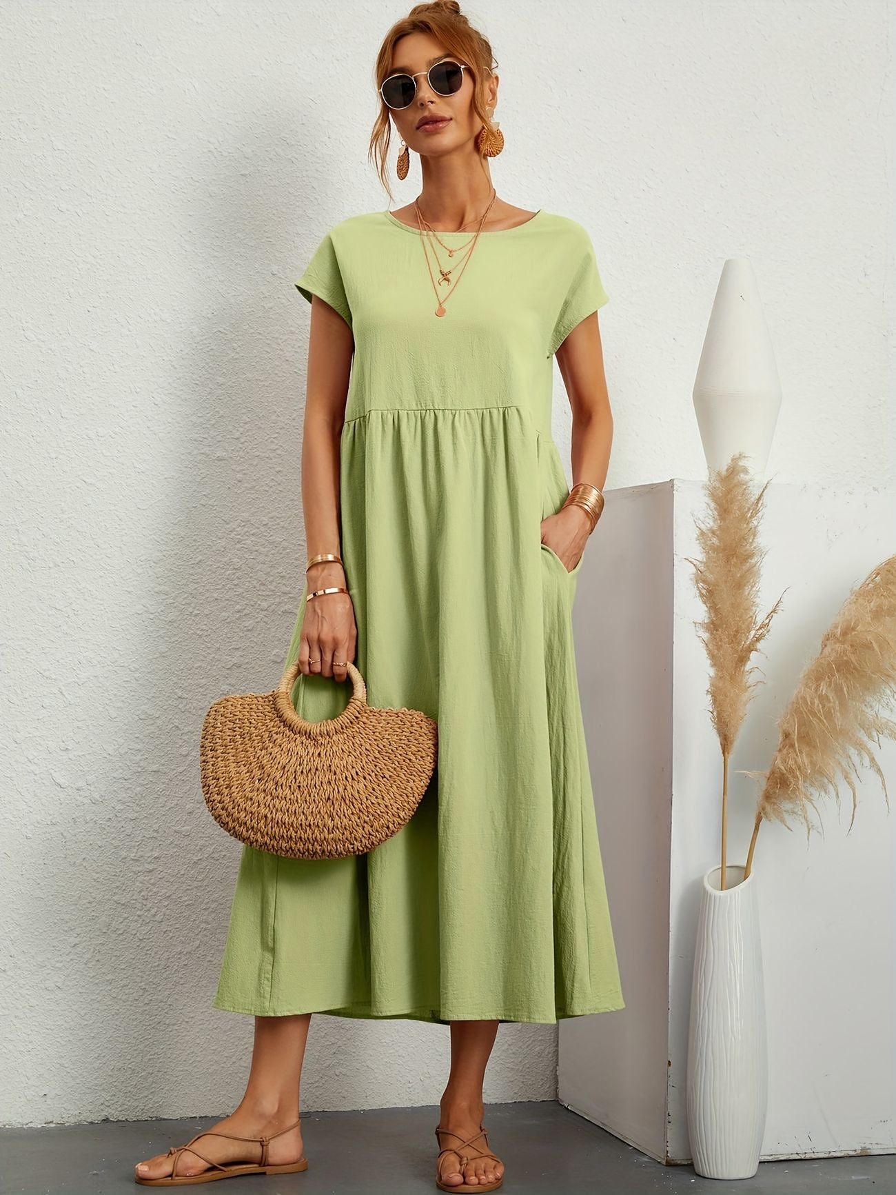 Wanda Graceful Airy Spring Dress for Women Wedding Guest Look